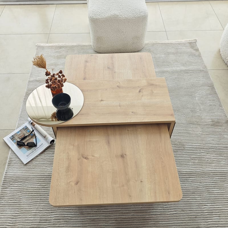 Dasina Soffbord 105 cm - Bronzie/Safir Ek - Möbler - Vardagsrum - Soffbord & vardagsrumsbord - Soffbord