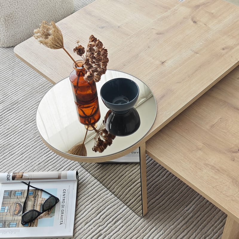 Dasina Soffbord 105 cm - Bronzie/Safir Ek - Möbler - Vardagsrum - Soffbord & vardagsrumsbord - Soffbord