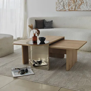 Dasina Soffbord 105 cm - Bronzie/Safir Ek - Möbler - Vardagsrum - Soffbord & vardagsrumsbord - Soffbord