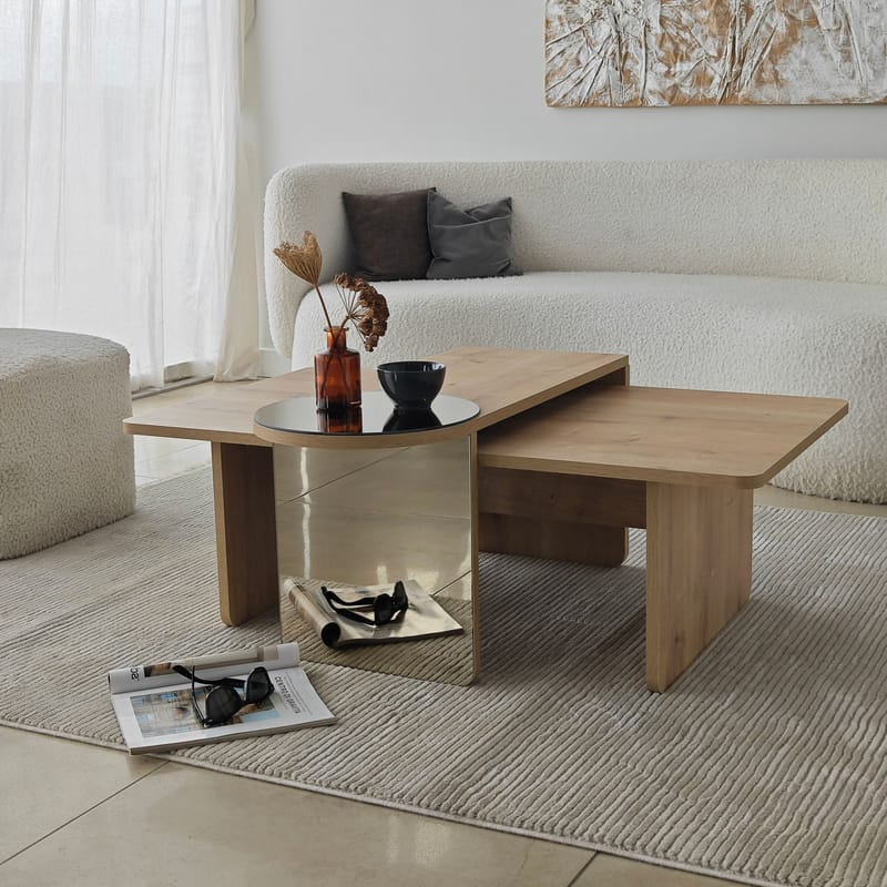 Dasina Soffbord 105 cm - Bronzie/Safir Ek - Möbler - Vardagsrum - Soffbord & vardagsrumsbord - Soffbord