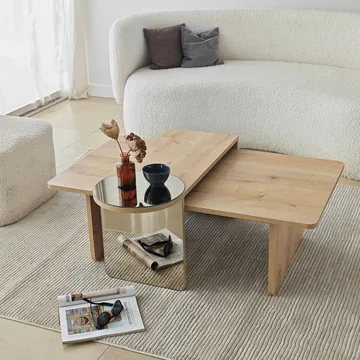 Dasina Soffbord 105 cm - Bronzie/Safir Ek - Möbler - Vardagsrum - Soffbord & vardagsrumsbord - Soffbord
