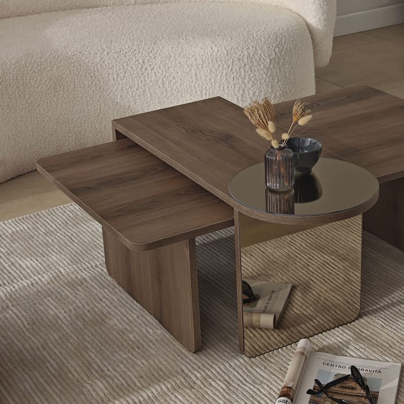 Dasina Soffbord 105 cm - Bronzie/Valnöt - Möbler - Vardagsrum - Soffbord & vardagsrumsbord - Soffbord