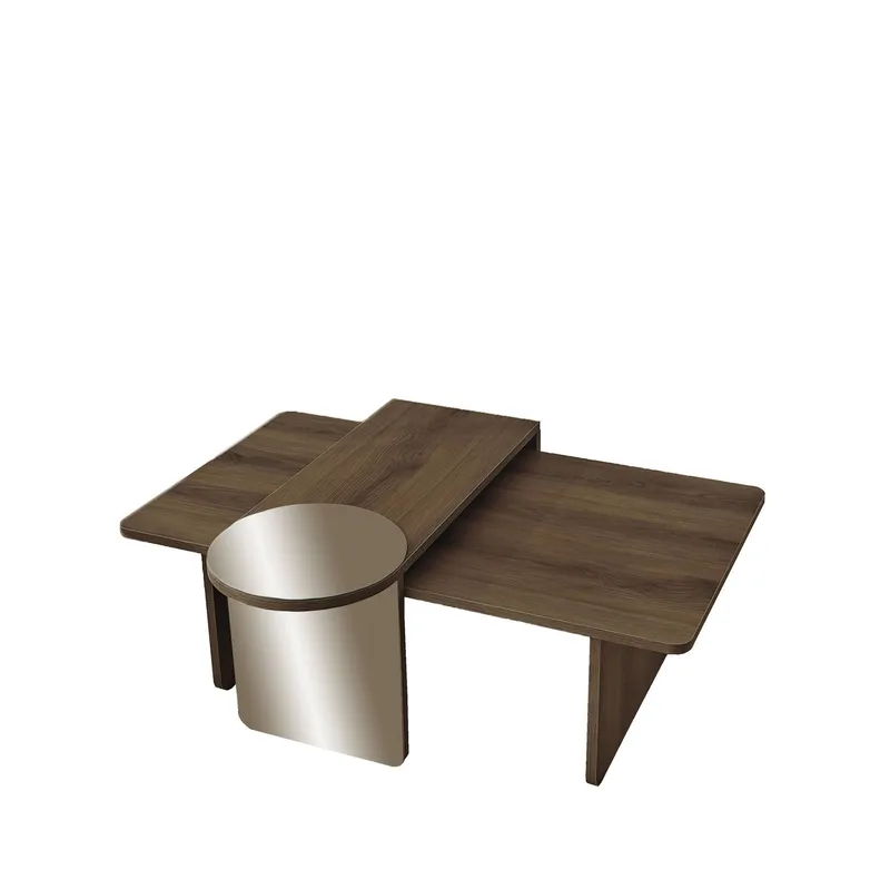 Dasina Soffbord 105 cm, Bronzie/Valnöt