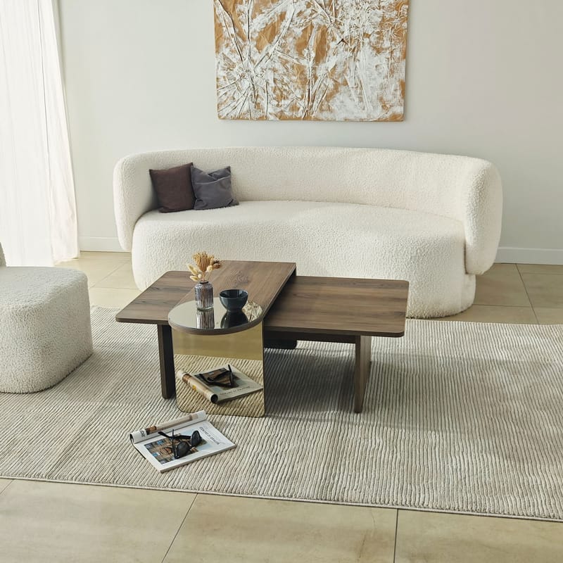 Dasina Soffbord 105 cm - Bronzie/Valnöt - Möbler - Vardagsrum - Soffbord & vardagsrumsbord - Soffbord