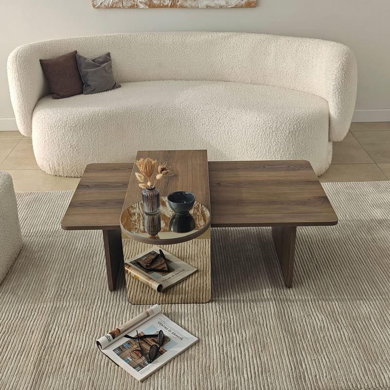 Dasina Soffbord 105 cm - Bronzie/Valnöt - Möbler - Vardagsrum - Soffbord & vardagsrumsbord - Soffbord