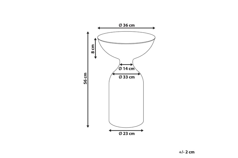 Dearra Sidobord 36 cm - Grön - Möbler - Vardagsrum - Soffbord & vardagsrumsbord - Brickbord