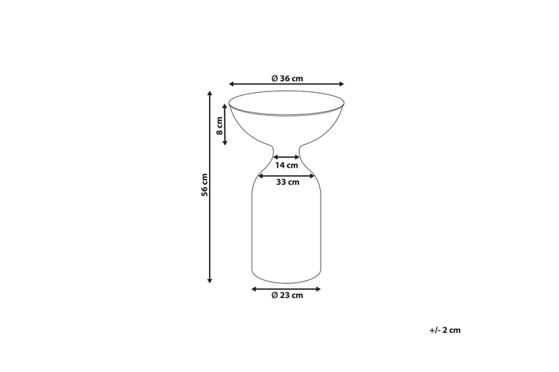 Dearra Sidobord 36 cm - Svart - Möbler - Vardagsrum - Soffbord & vardagsrumsbord - Brickbord