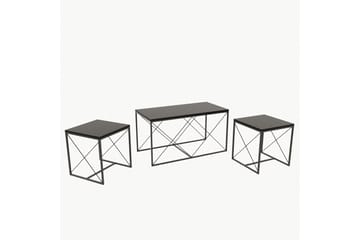 DEFNEIA Soffbord 100 cm Antracit/Svart