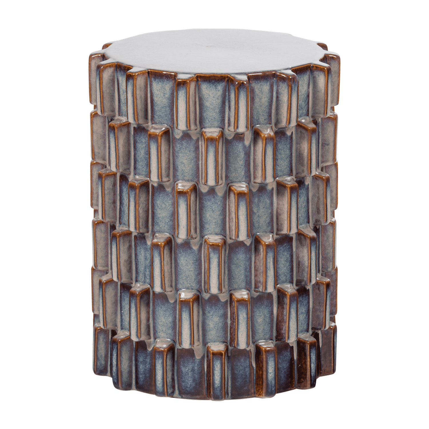 dekorativt sidobord axu 35 cm utomhus - blågrå