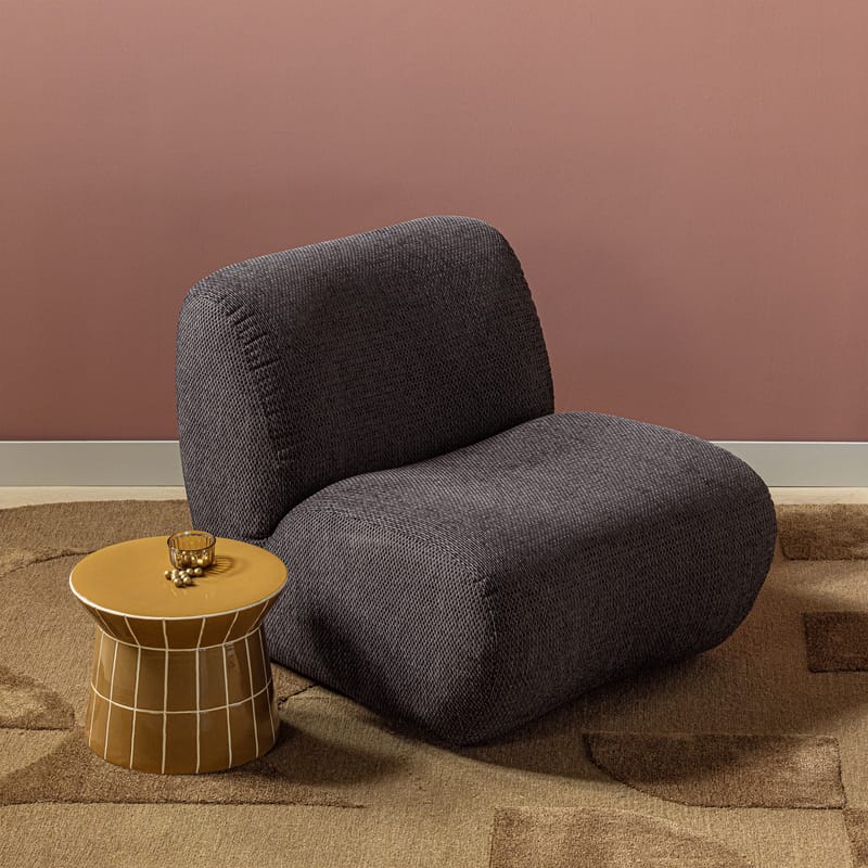 Dekorativt Sidobord Plu 38 cm Rund - Honungsgul - Möbler - Vardagsrum - Soffbord & vardagsrumsbord - Brickbord