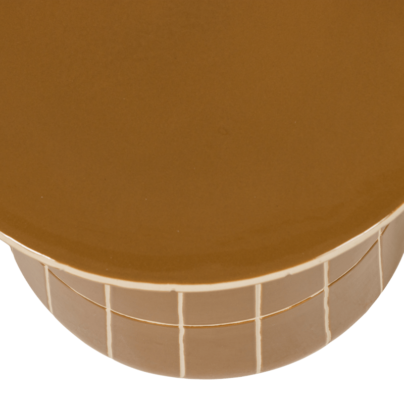 Dekorativt Sidobord Plu 38 cm Rund - Honungsgul - Möbler - Vardagsrum - Soffbord & vardagsrumsbord - Brickbord