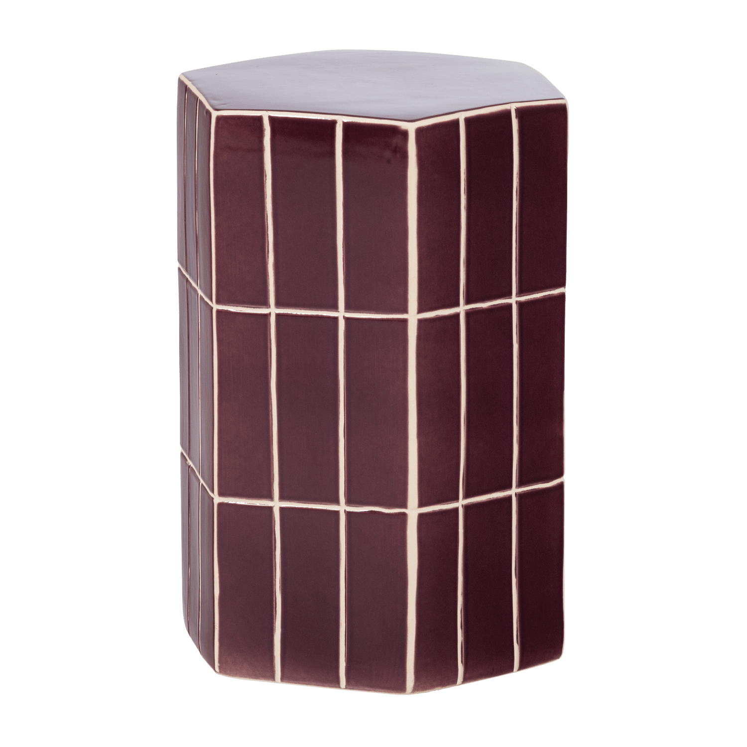 dekorativt sidobord plu 30 cm utomhus - lila