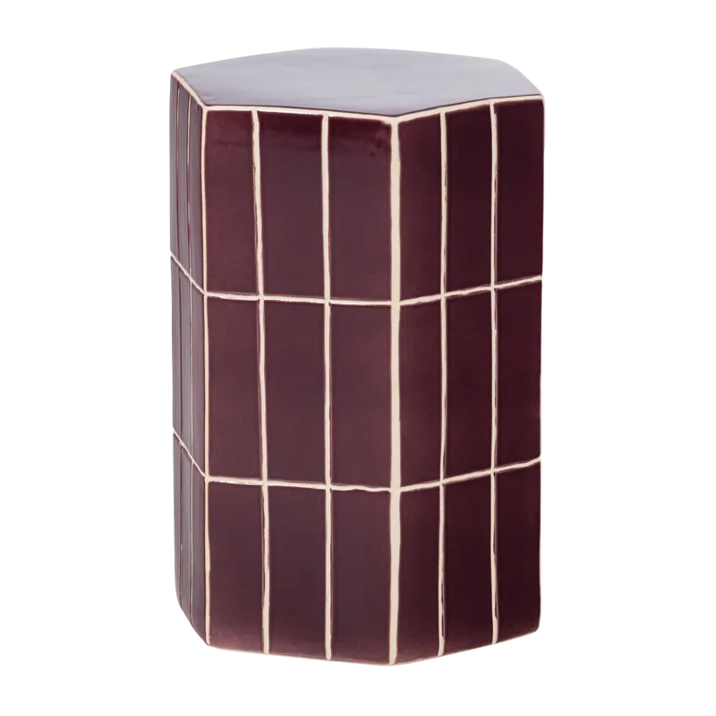 Dekorativt Sidobord Plu 30 cm Utomhus, Lila