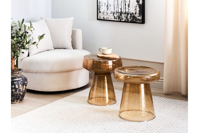 Delainey Satsbord 39 cm - Brun - Möbler - Vardagsrum - Soffbord & vardagsrumsbord - Satsbord