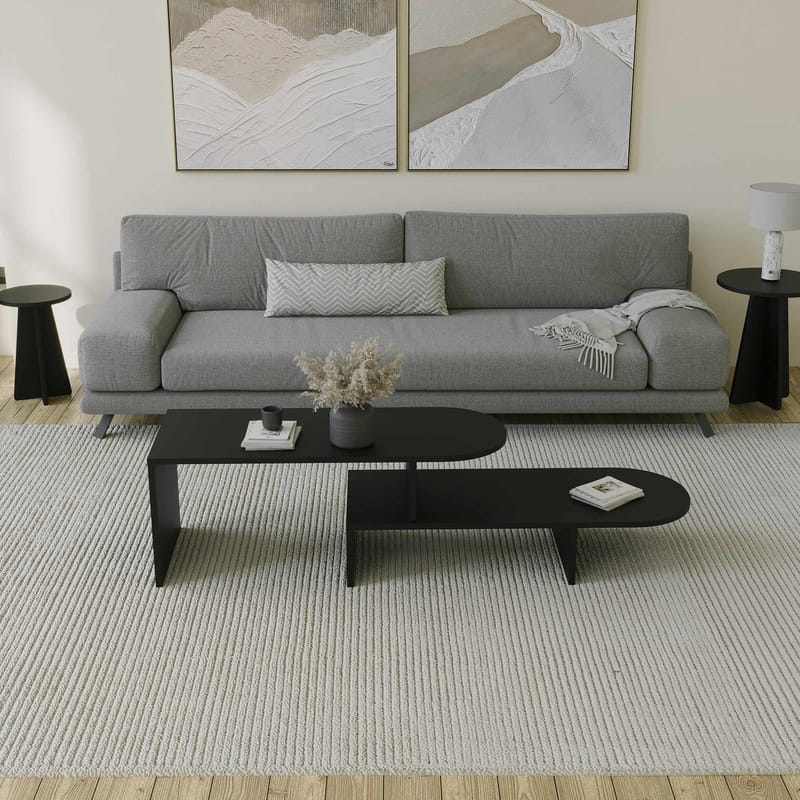 Deliones Soffbord 100 cm - Svart - Möbler - Vardagsrum - Soffbord & vardagsrumsbord - Soffbord