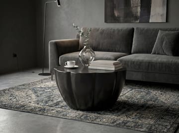 Denora Runt soffbord i aluminium med blomformad bordsskiva - svart - Möbler - Vardagsrum - Soffbord & vardagsrumsbord - Soffbord