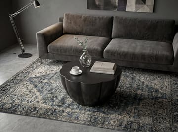Denora Runt soffbord i aluminium med blomformad bordsskiva - svart - Möbler - Vardagsrum - Soffbord & vardagsrumsbord - Soffbord