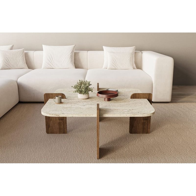 Denros Soffbord 90 cm - Brun/Mörkbrun - Möbler - Vardagsrum - Soffbord & vardagsrumsbord - Soffbord