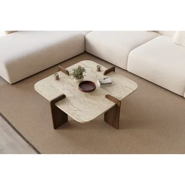 Denros Soffbord 90 cm - Brun/Mörkbrun - Möbler - Vardagsrum - Soffbord & vardagsrumsbord - Soffbord