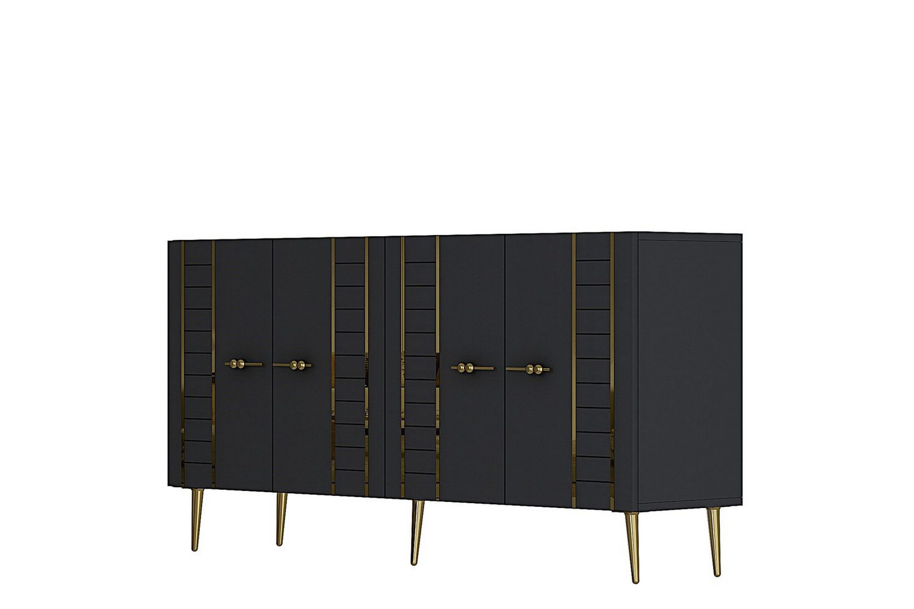 deylin konsollbord 150 cm - antracit/guld