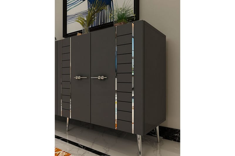 Deylin Konsollbord 150 cm - Antracit/Silver - Möbler - Vardagsrum - Soffbord & vardagsrumsbord - Avlastningsbord & konsolbord