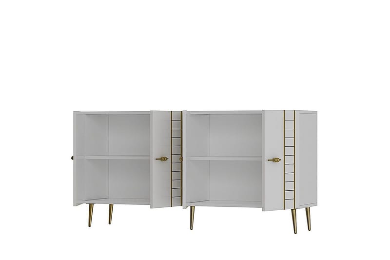 Deylin Konsollbord 150 cm - Vit/Guld - Möbler - Vardagsrum - Soffbord & vardagsrumsbord - Avlastningsbord & konsolbord