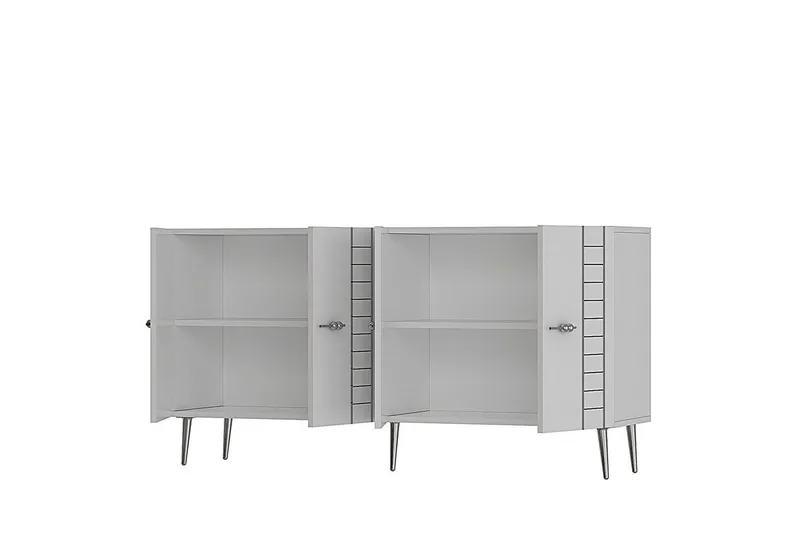 Deylin Konsollbord 150 cm - Vit/Silver - Möbler - Vardagsrum - Soffbord & vardagsrumsbord - Avlastningsbord & konsolbord