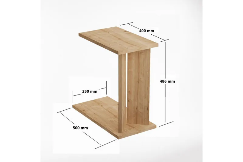 Deyra Sidobord 25 cm - Ek - Möbler - Vardagsrum - Soffbord & vardagsrumsbord - Brickbord