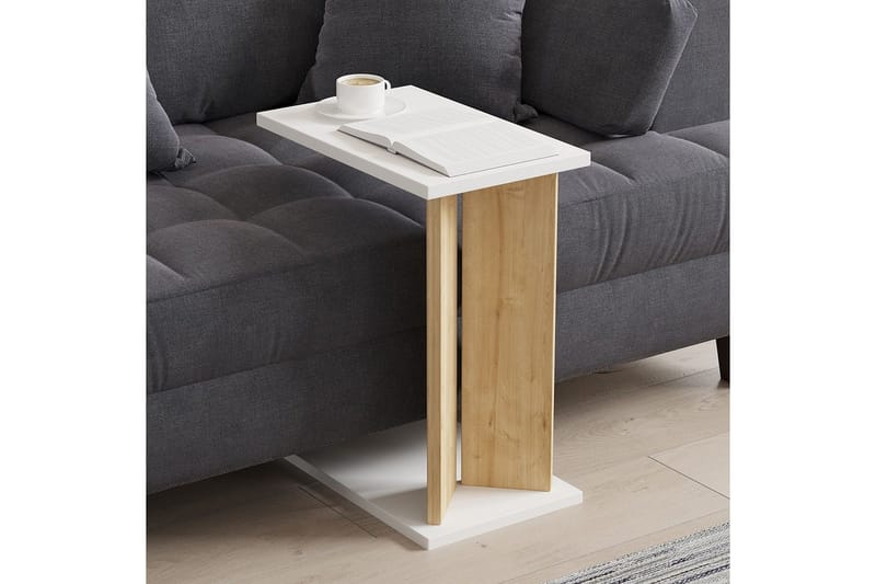 Deyra Sidobord 25 cm - Ek/Vit - Möbler - Vardagsrum - Soffbord & vardagsrumsbord - Brickbord