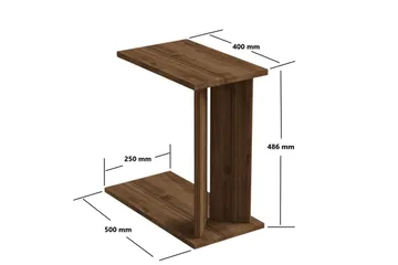 Deyra Sidobord 25 cm - Valnöt - Möbler - Vardagsrum - Soffbord & vardagsrumsbord - Brickbord