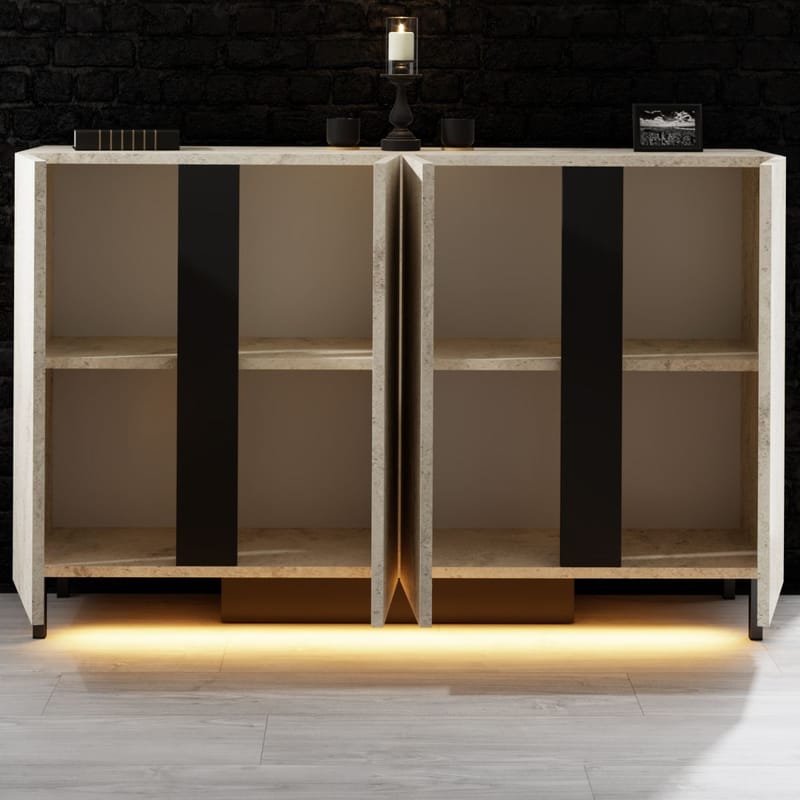 Djarhint Konsolbord 127 cm - Travertin - Möbler - Vardagsrum - Soffbord & vardagsrumsbord - Avlastningsbord & konsolbord