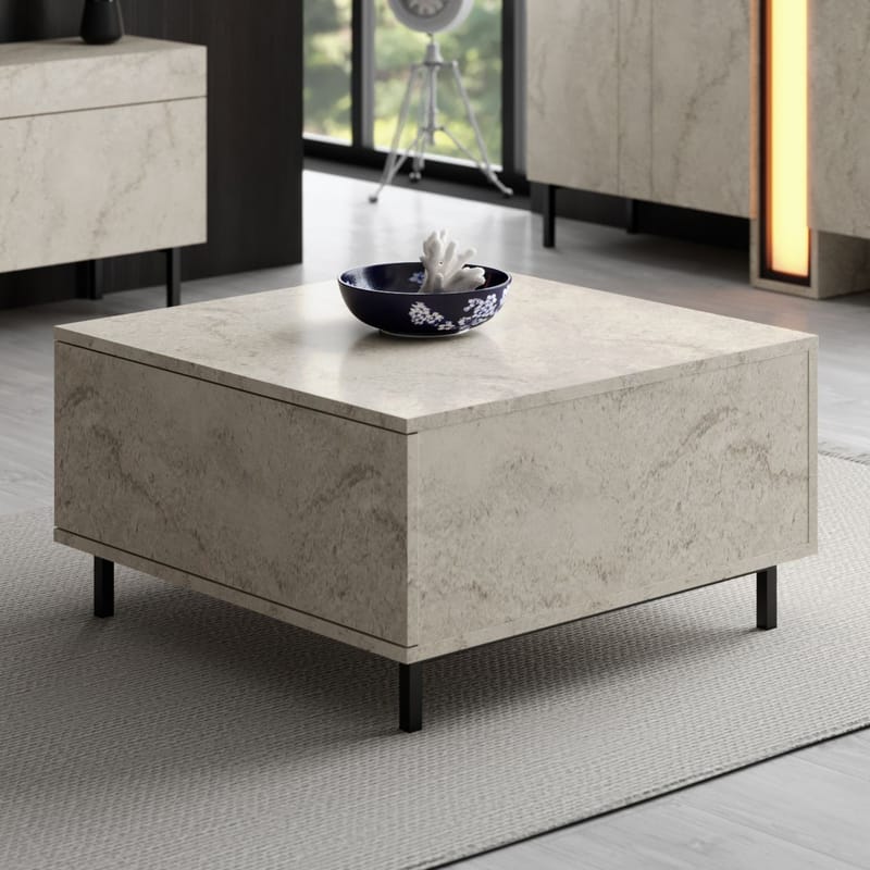 Djarhint Soffbord 75 cm - Travertin - Möbler - Vardagsrum - Soffbord & vardagsrumsbord - Soffbord