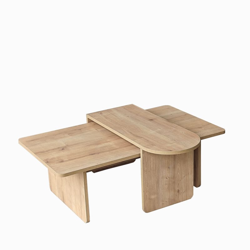 Djarhint Soffbordsset 82 cm - Bronze och Sapphire Oak - Möbler - Vardagsrum - Soffbord & vardagsrumsbord - Soffbord