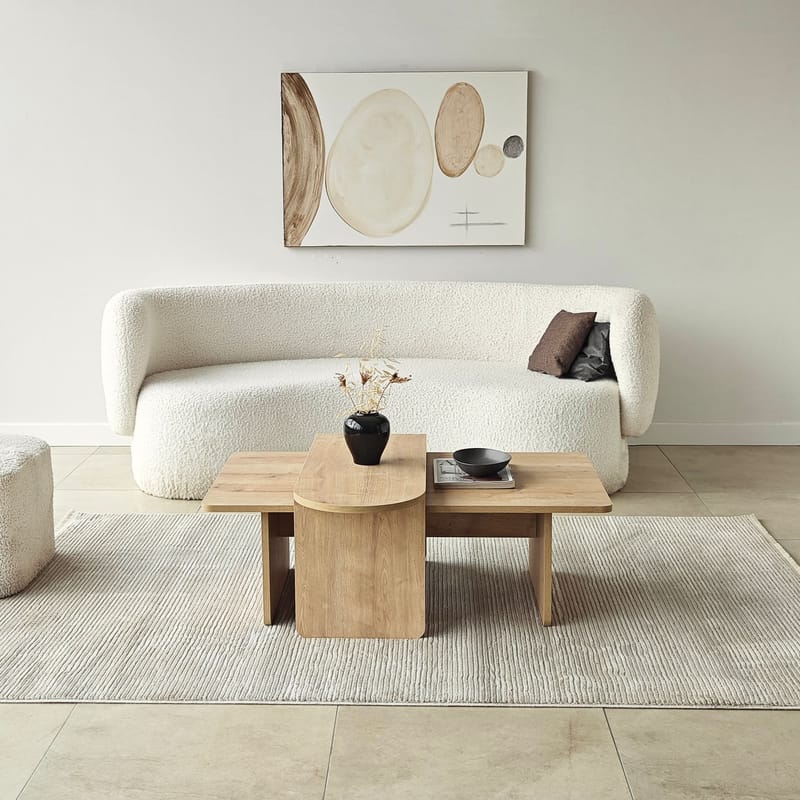 Djarhint Soffbordsset 82 cm - Bronze och Sapphire Oak - Möbler - Vardagsrum - Soffbord & vardagsrumsbord - Soffbord