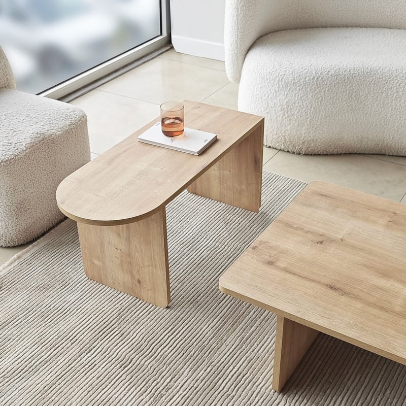 Djarhint Soffbordsset 82 cm - Bronze/Sapphire Oak - Möbler - Vardagsrum - Soffbord & vardagsrumsbord - Soffbord