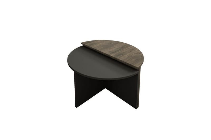 Dolcer Soffbord 70 cm - Ljusfärgat trä/Antracit - Möbler - Vardagsrum - Soffbord & vardagsrumsbord - Soffbord