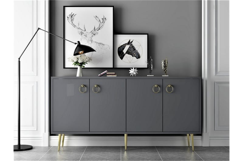 DROP Konsollbord 140x75 cm Antracit - Möbler - Vardagsrum - Soffbord & vardagsrumsbord - Avlastningsbord & konsolbord