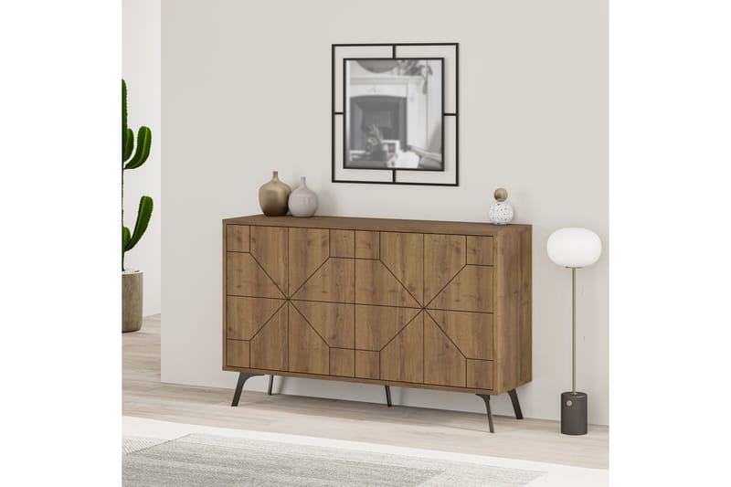 DUNE Konsollbord 123x77,4 cm Brun/Vit - Möbler - Vardagsrum - Soffbord & vardagsrumsbord - Avlastningsbord & konsolbord