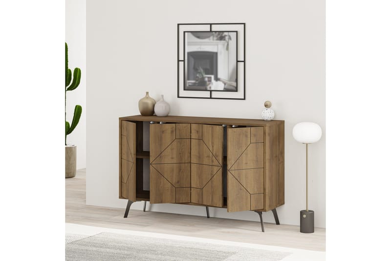 Dune Konsollbord 123x77,4 cm Brun/Vit - Hanah Home - Möbler - Vardagsrum - Soffbord & vardagsrumsbord - Avlastningsbord & konsolbord