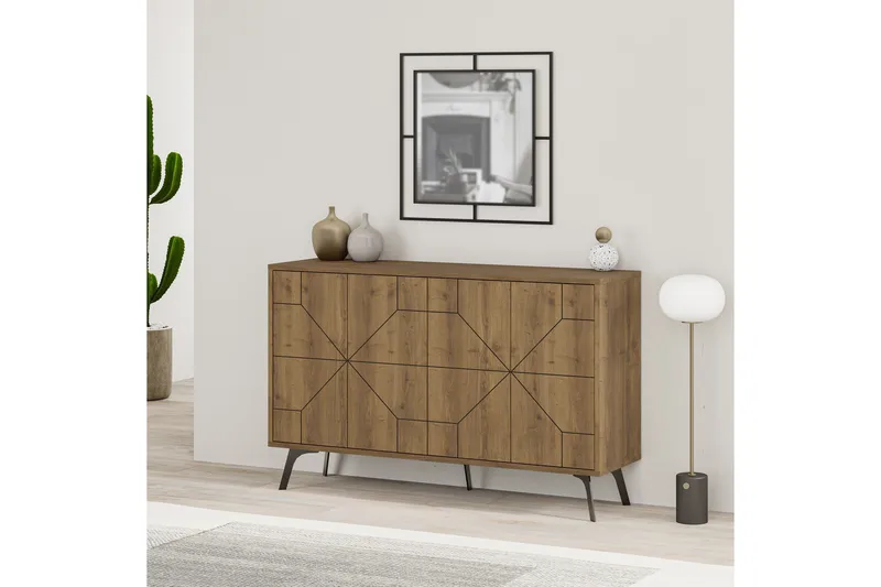 Dune Konsollbord 123x77,4 cm Brun/Vit - Hanah Home - Möbler - Vardagsrum - Soffbord & vardagsrumsbord - Avlastningsbord & konsolbord