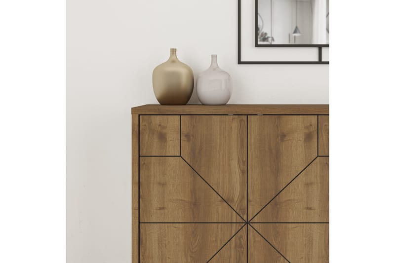 Dune Konsollbord 123x77,4 cm Brun/Vit - Hanah Home - Möbler - Vardagsrum - Soffbord & vardagsrumsbord - Avlastningsbord & konsolbord