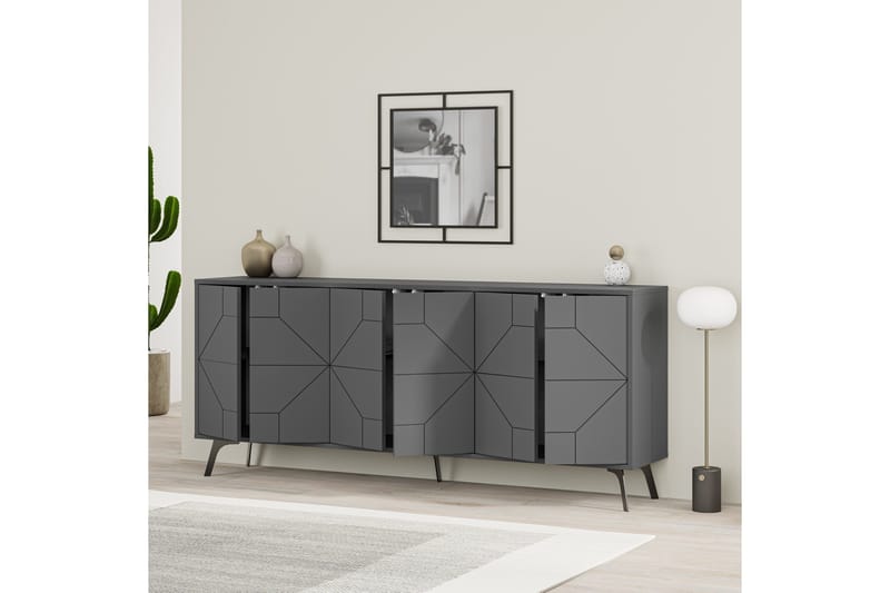 Dune Konsollbord 183,8x77,4 cm Antracit - Hanah Home - Möbler - Vardagsrum - Soffbord & vardagsrumsbord - Avlastningsbord & konsolbord