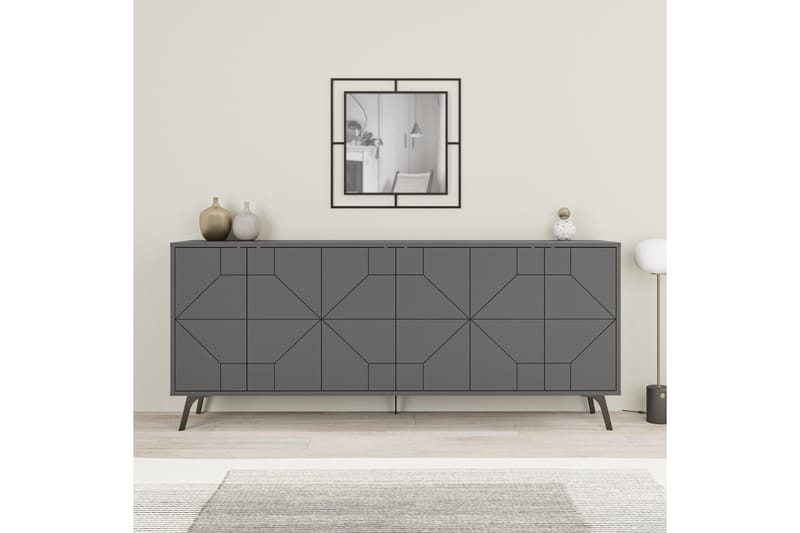 Dune Konsollbord 183,8x77,4 cm Antracit - Hanah Home - Möbler - Vardagsrum - Soffbord & vardagsrumsbord - Avlastningsbord & konsolbord
