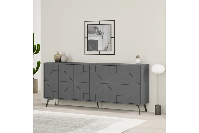 Dune Konsollbord 183,8x77,4 cm Antracit - Hanah Home - Möbler - Vardagsrum - Soffbord & vardagsrumsbord - Avlastningsbord & konsolbord