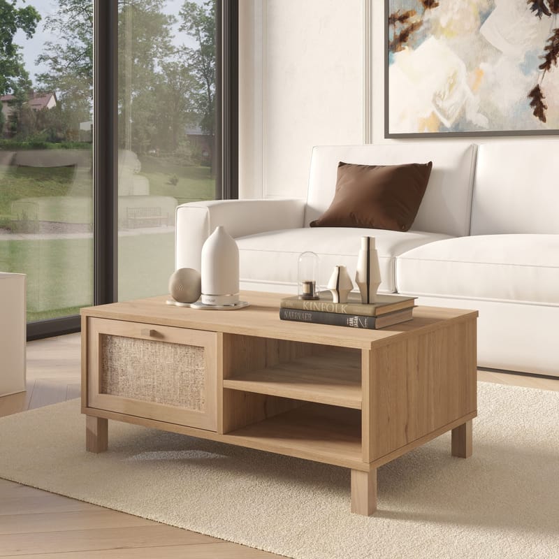 Dune Soffbord 90x38,6x60 cm - Ek - Möbler - Vardagsrum - Soffbord & vardagsrumsbord - Soffbord