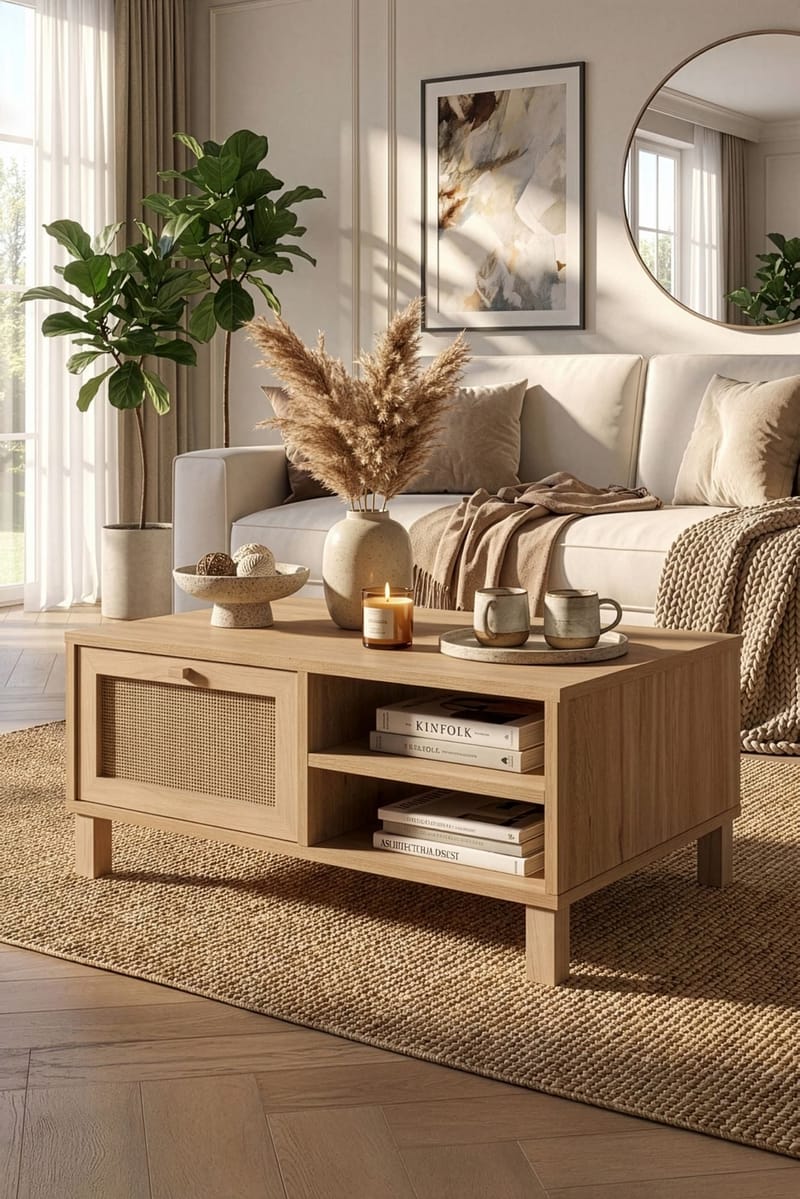 Dune Soffbord 90x38,6x60 cm - Ek - Möbler - Vardagsrum - Soffbord & vardagsrumsbord - Soffbord
