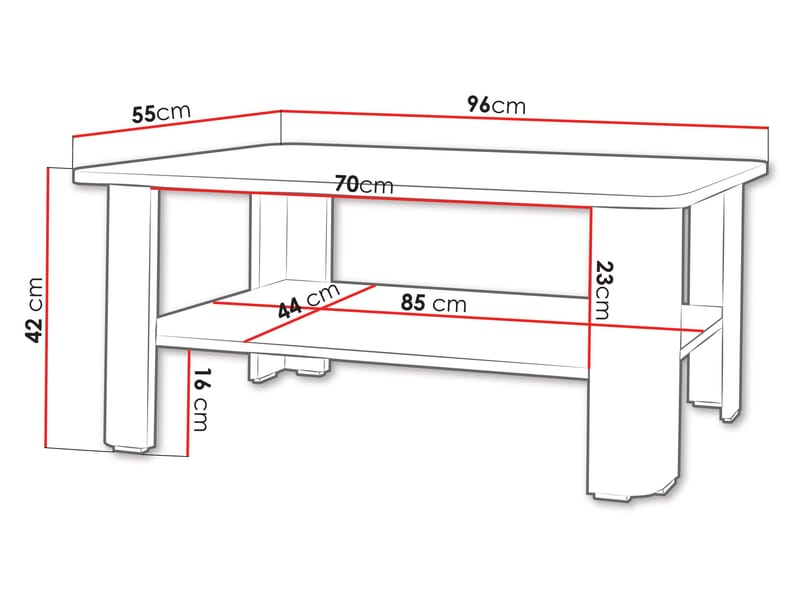 Durvan Soffbord 96 cm - Möbler - Vardagsrum - Soffbord & vardagsrumsbord - Soffbord