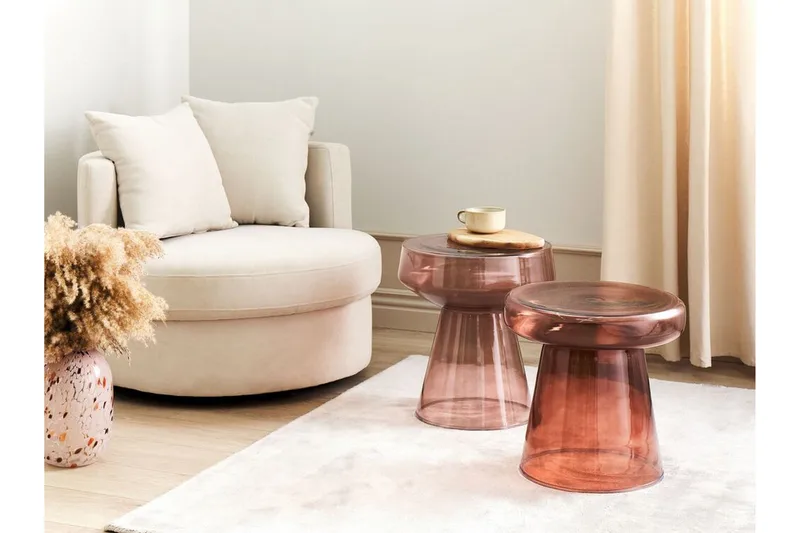 Dytto Sidobord 37 cm - Röd - Möbler - Vardagsrum - Soffbord & vardagsrumsbord - Brickbord