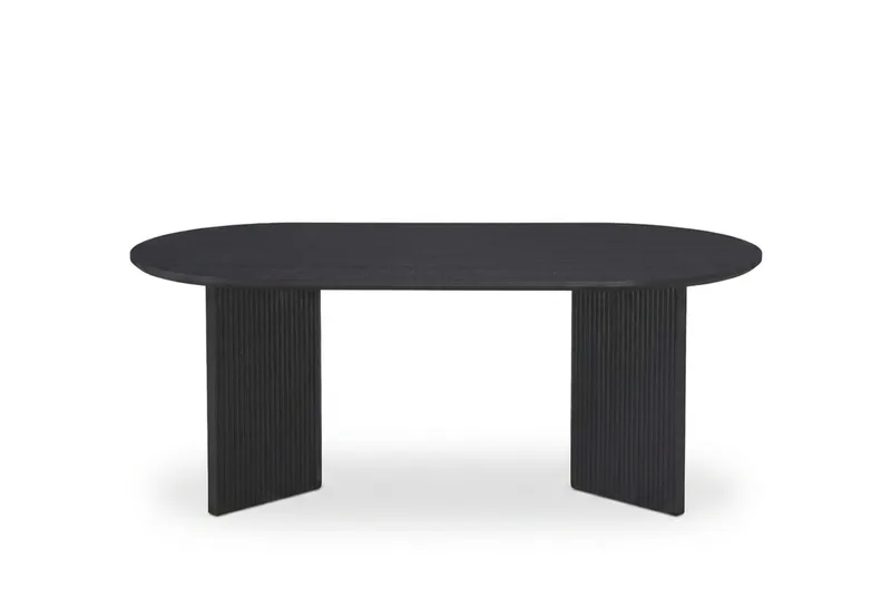 Edda Soffbord Oval 120 cm - Svart - Möbler - Vardagsrum - Soffbord & vardagsrumsbord - Soffbord