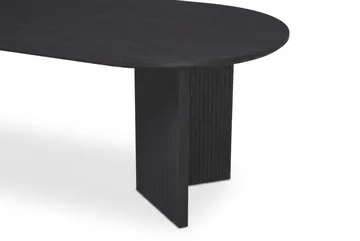 Edda Soffbord Oval 120 cm - Svartlaserad ek - Möbler - Vardagsrum - Soffbord & vardagsrumsbord - Soffbord